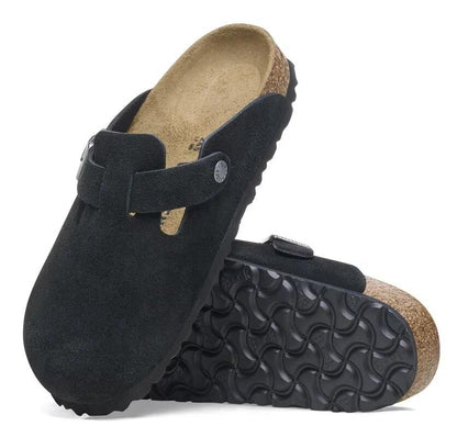 Birkenstock Boston Suede Black Men's 1027142