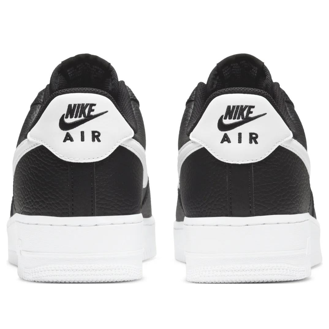 Nike Air Force 1 Low '07 Black White Pebbled Leather Men's CT2302-002