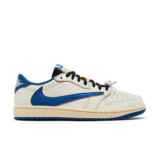 Jordan 1 Retro Low OG SP 
Fragment x Travis Scott Sail Military Blue