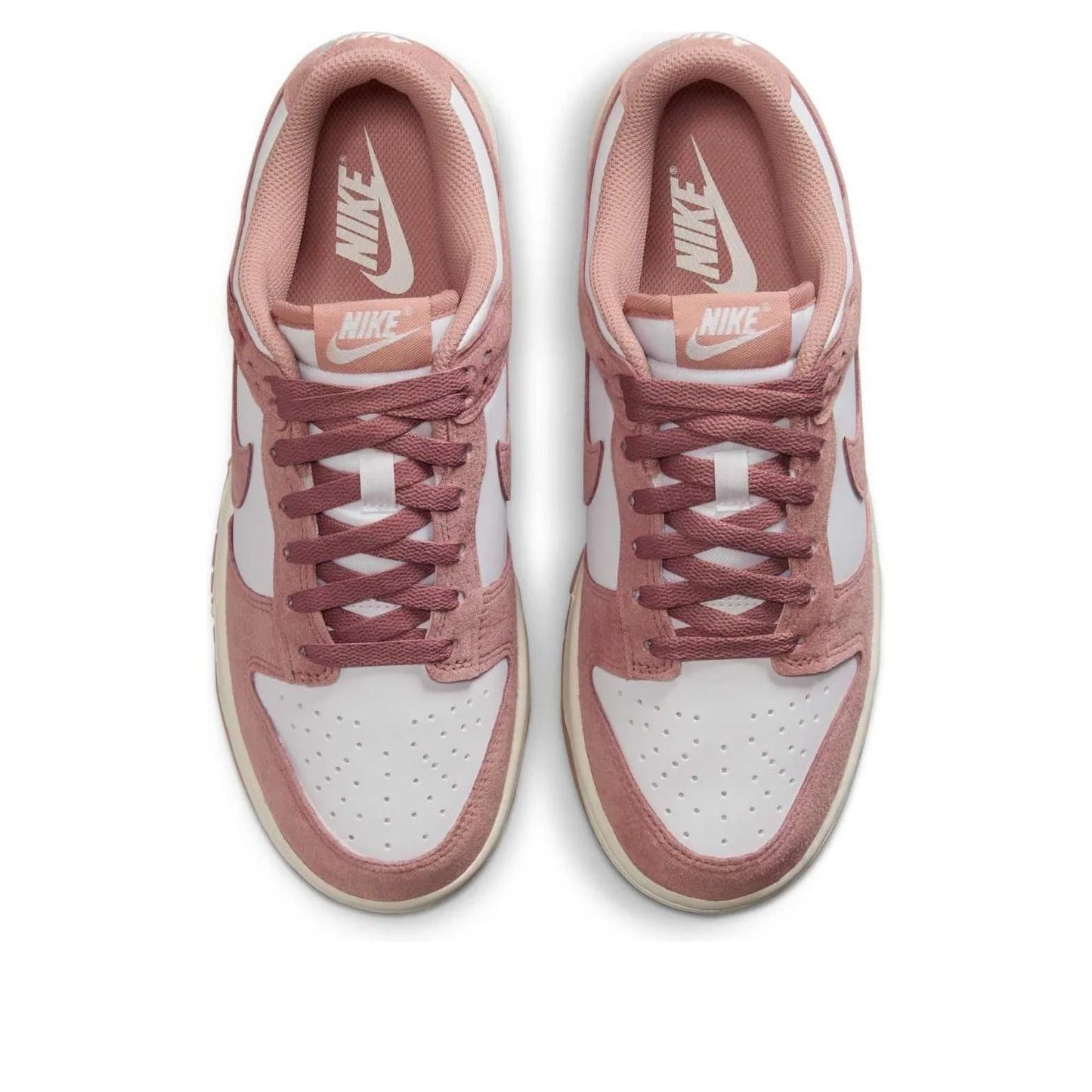 Nike Dunk Low Rose Whisper Gold Mini Swoosh (Women's)