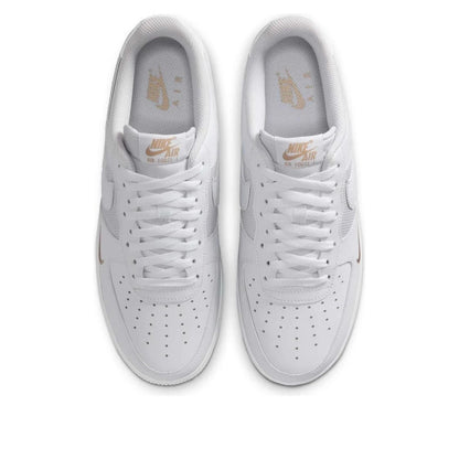 Nike Air Force 1 Low 
White Desert Khaki Mini Swoosh