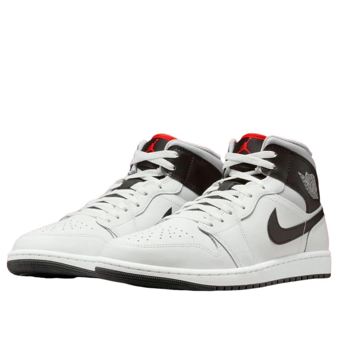 Jordan 1 Mid White Neutral Grey Infrared Men's DQ8426-109