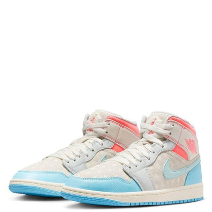Jordan 1 Mid 
Sail Hot Lava Blue Chill (Women's)