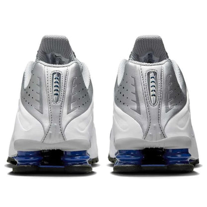 Nike Shox R4 Metallic Silver Deep Royal Blue