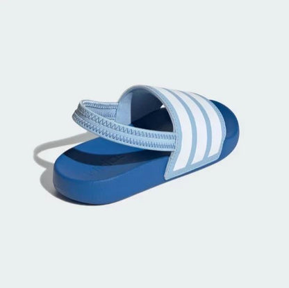 Adidas Adilette Estrap Slides Clear Sky Cloud White Bright Royal (PS)