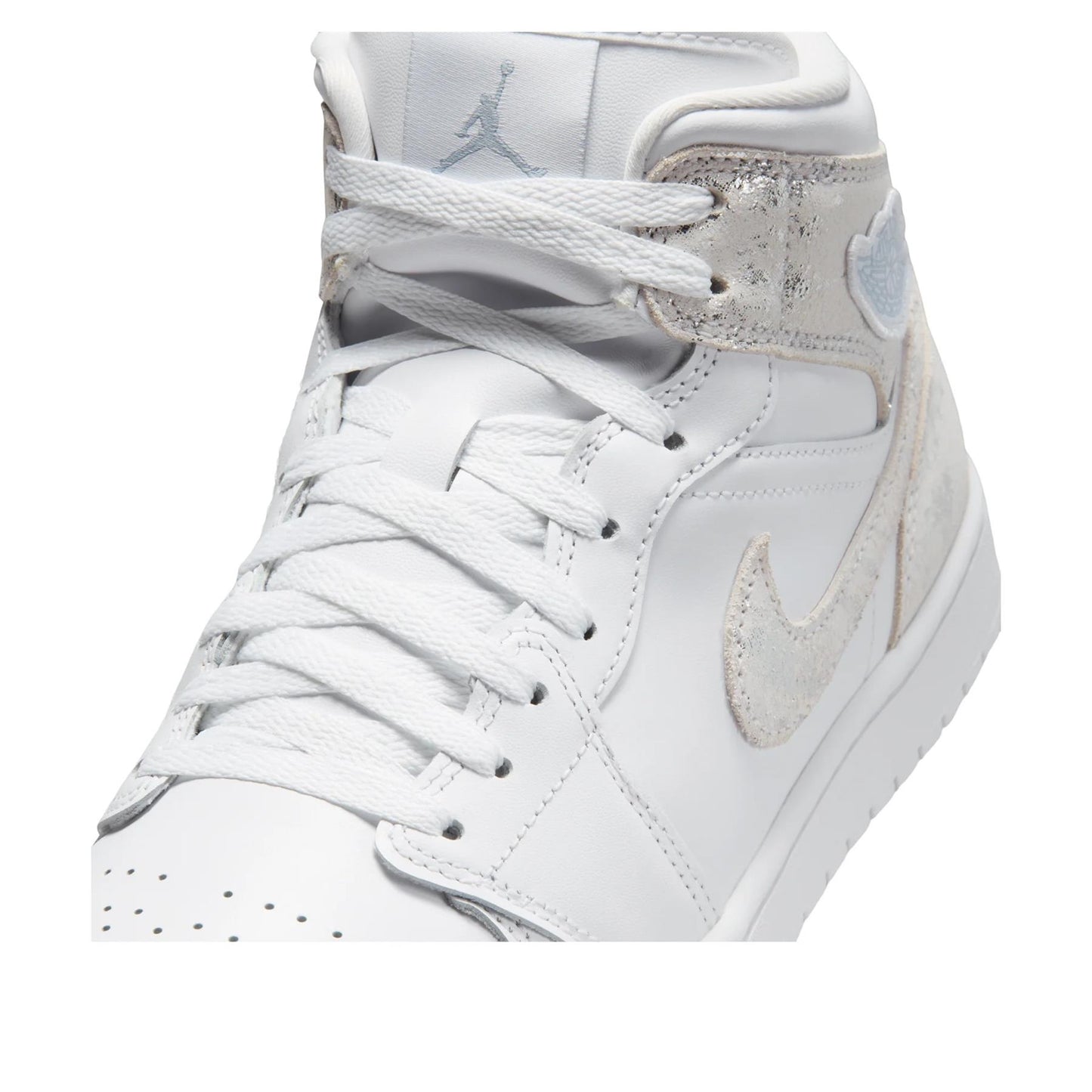 Jordan 1 Mid SE Distressed White Field Silver