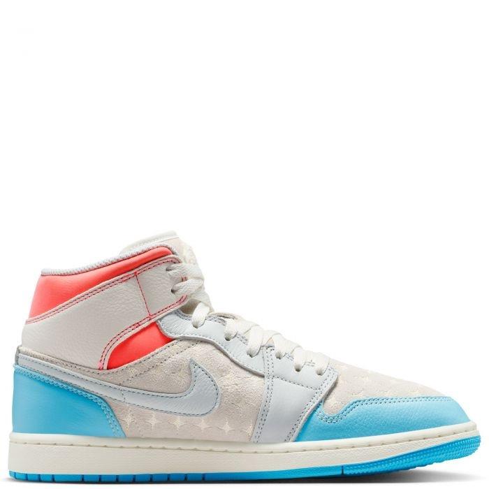 Jordan 1 Mid 
Sail Hot Lava Blue Chill (Women's)