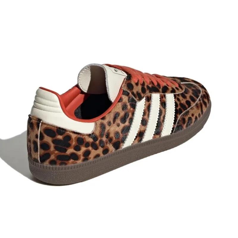 (Women's Size )Jl2734 adidas Samba OG Red Leopard Athletic shoes