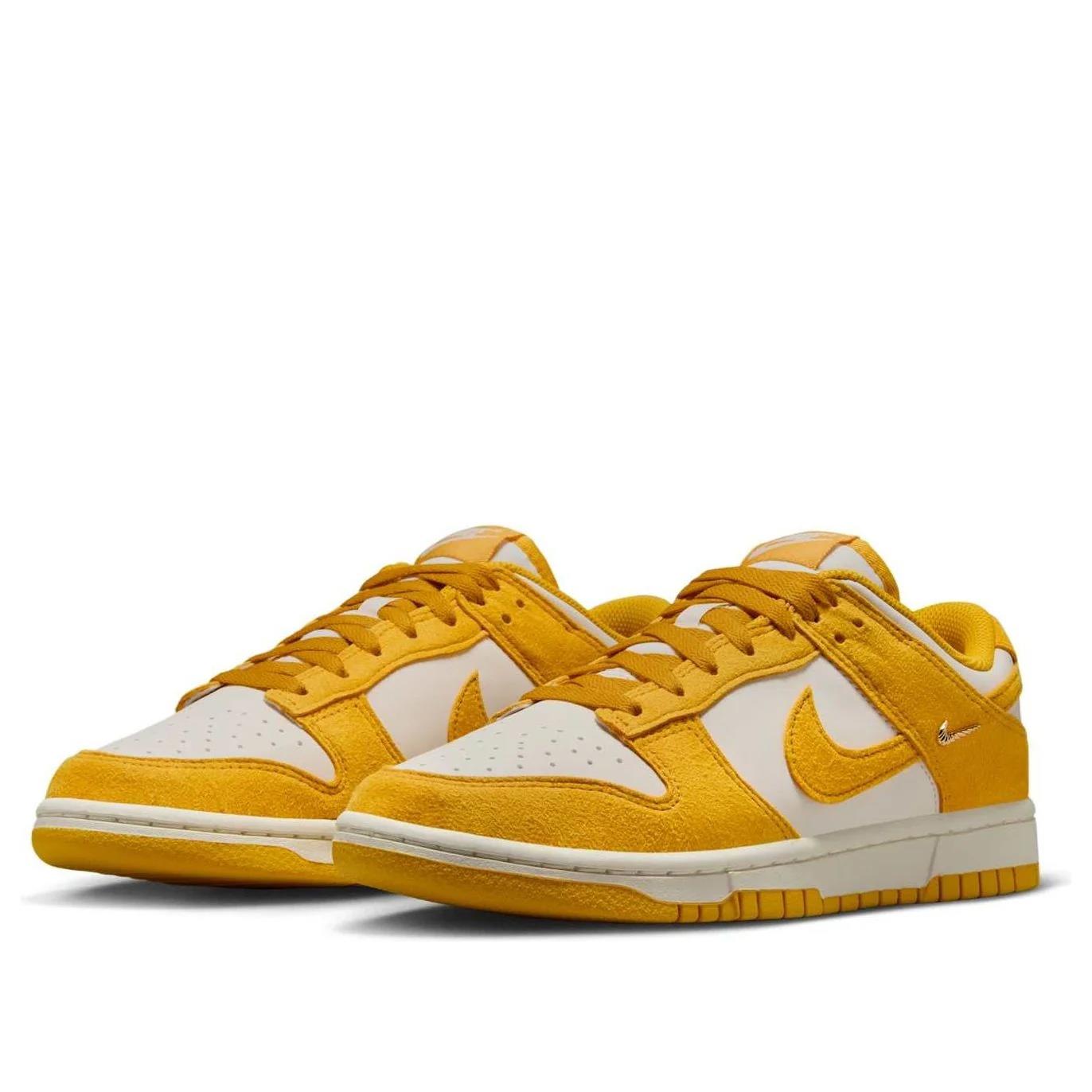 Nike Dunk Low Dark Sulfur Gold Mini Swoosh (Women's) IB4417-101