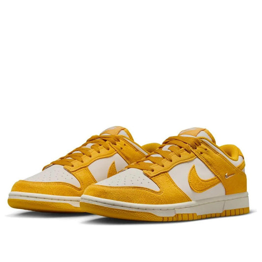 Nike Dunk Low Dark Sulfur Gold Mini Swoosh (Women's)