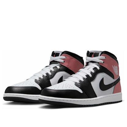Jordan 1 Mid White Rust Pink Black Men's DQ8426-100