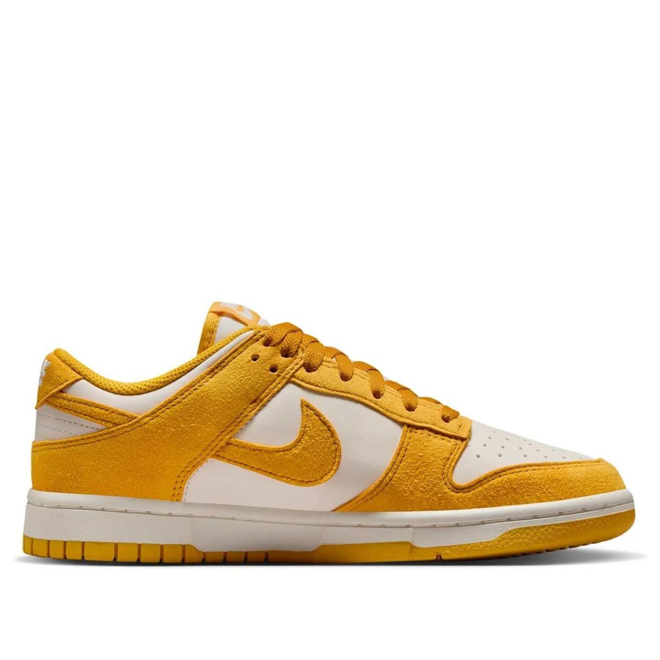 Nike Dunk Low Dark Sulfur Gold Mini Swoosh (Women's) IB4417-101