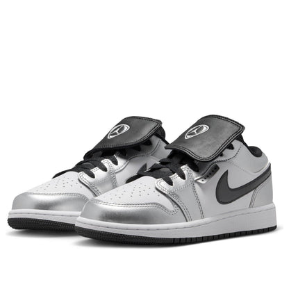Jordan 1 Low SE 
Metallic Silver Tiempo (GS)