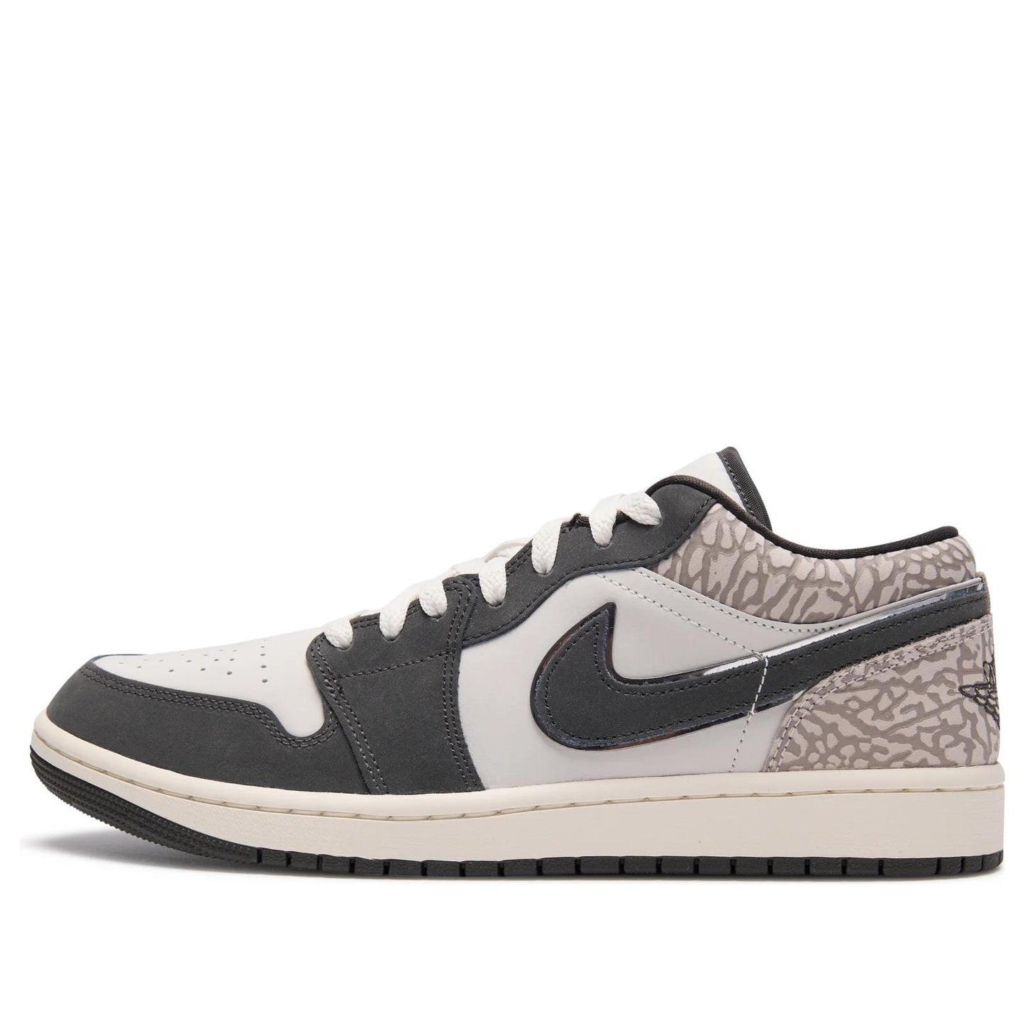 Jordan 1 Low SE 
Sail Deep Pewter Elephent Print