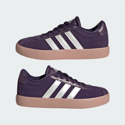 Adidas VL Court 3.0 Aurora Plum Zero Metalic Pink Gum (GS) JS3485
