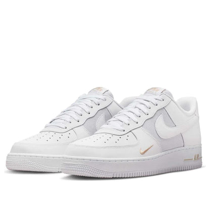 Nike Air Force 1 Low 
White Desert Khaki Mini Swoosh