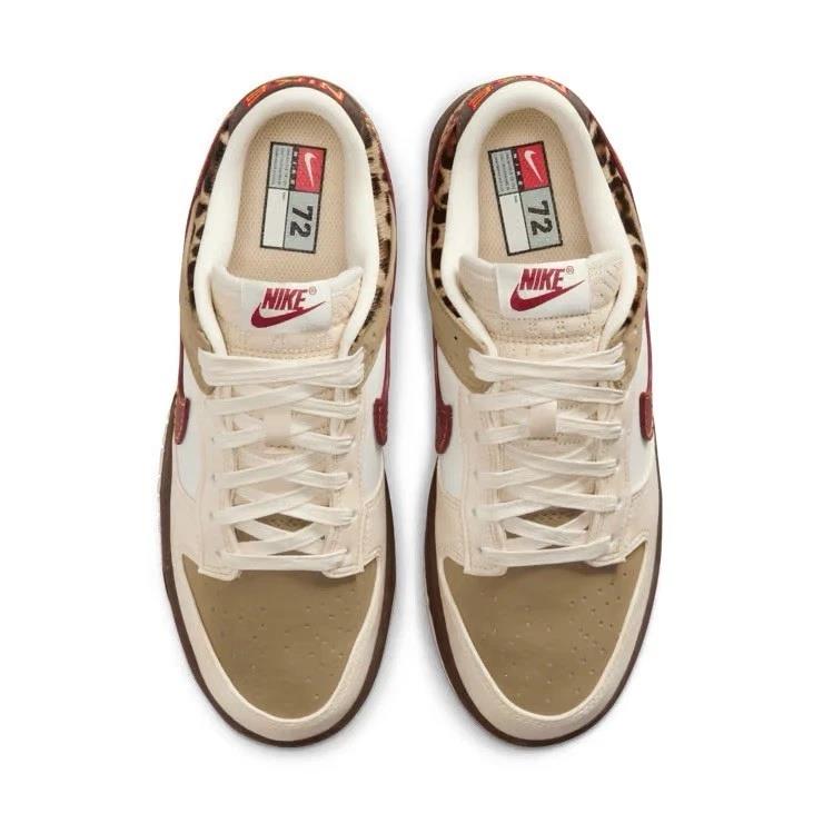 Nike Dunk Low Retro Khaki Team Red Pearl White (Women's)