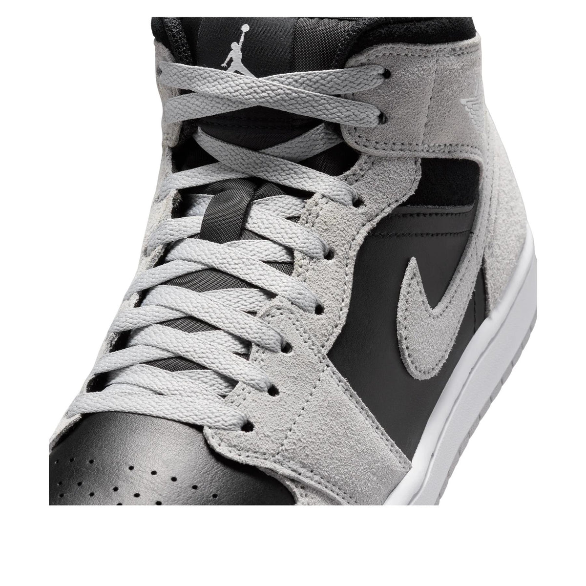 Jordan 1 Mid 
Light Smoke Grey Black