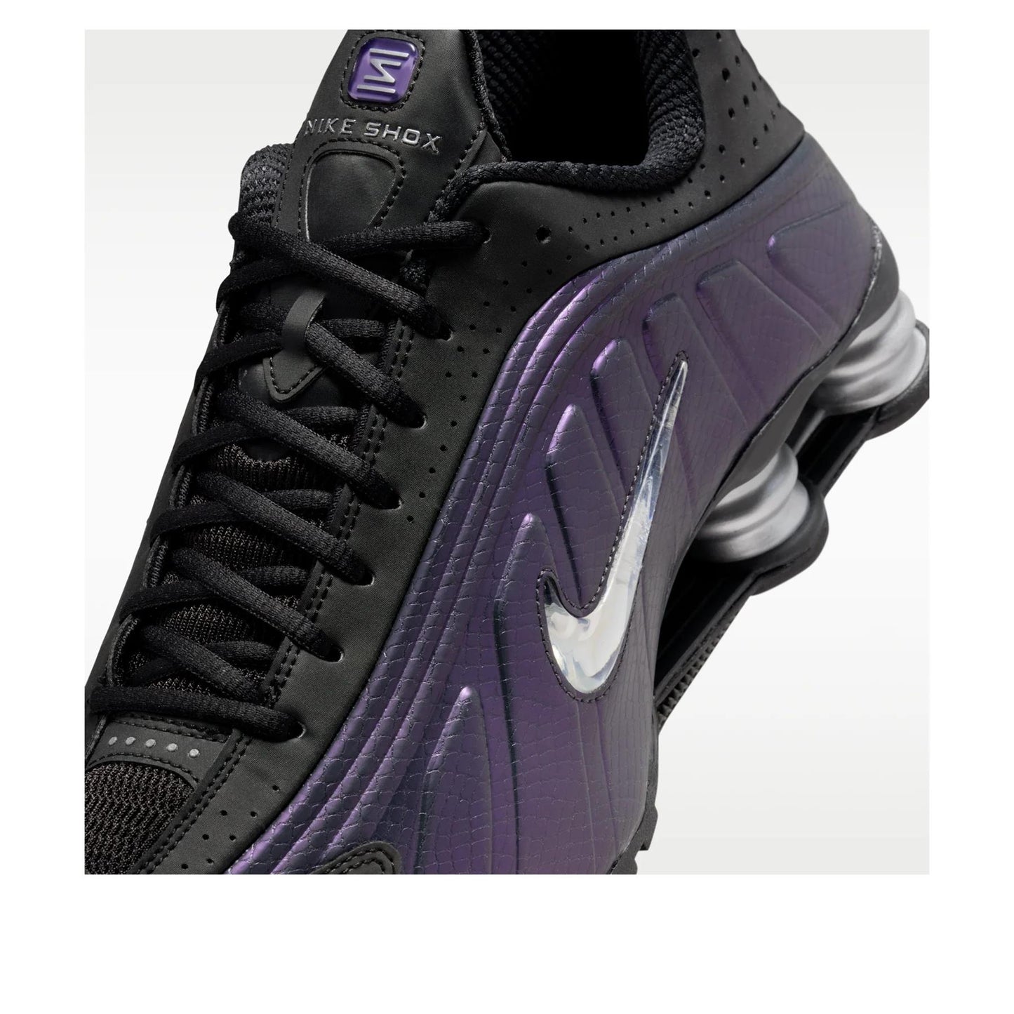 Nike Shox R4 
Black Metallic Silver Purple Dynasty