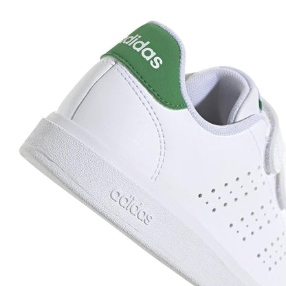 Adidas Advantage Base 2.0 Cloud White Green (PS)
