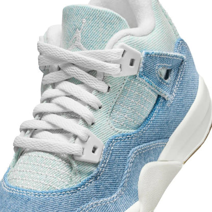 Jordan 4 Retro TEX Denim Worn Blue (PS) IB6715-100 size 2Y