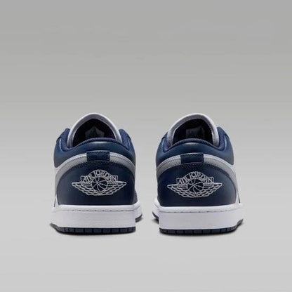 Jordan 1 Low Wolf Grey Midnight Navy Men's 553558-141