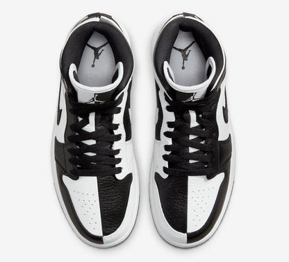 Jordan 1 Mid Split Black White (Women's)