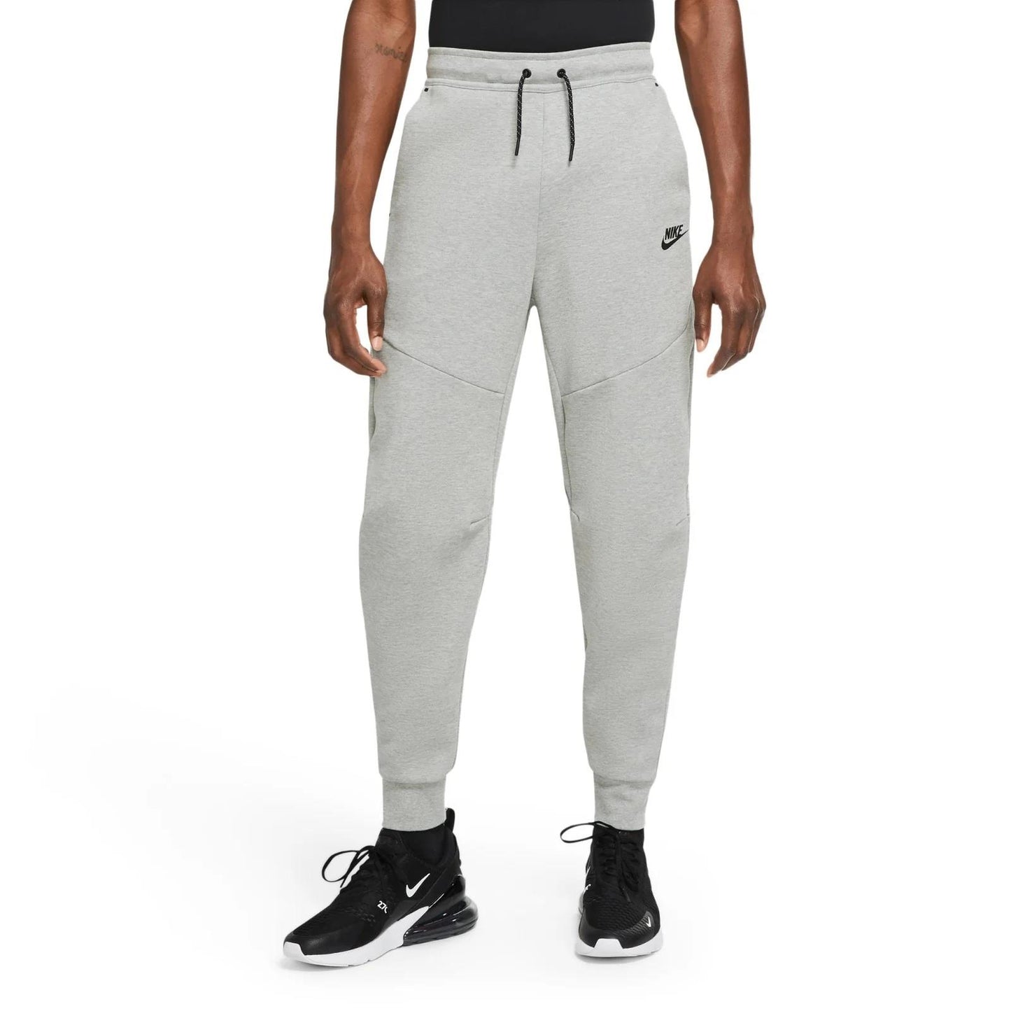 Nike Solid Color Bundle Feet Sports Long Pants light grey