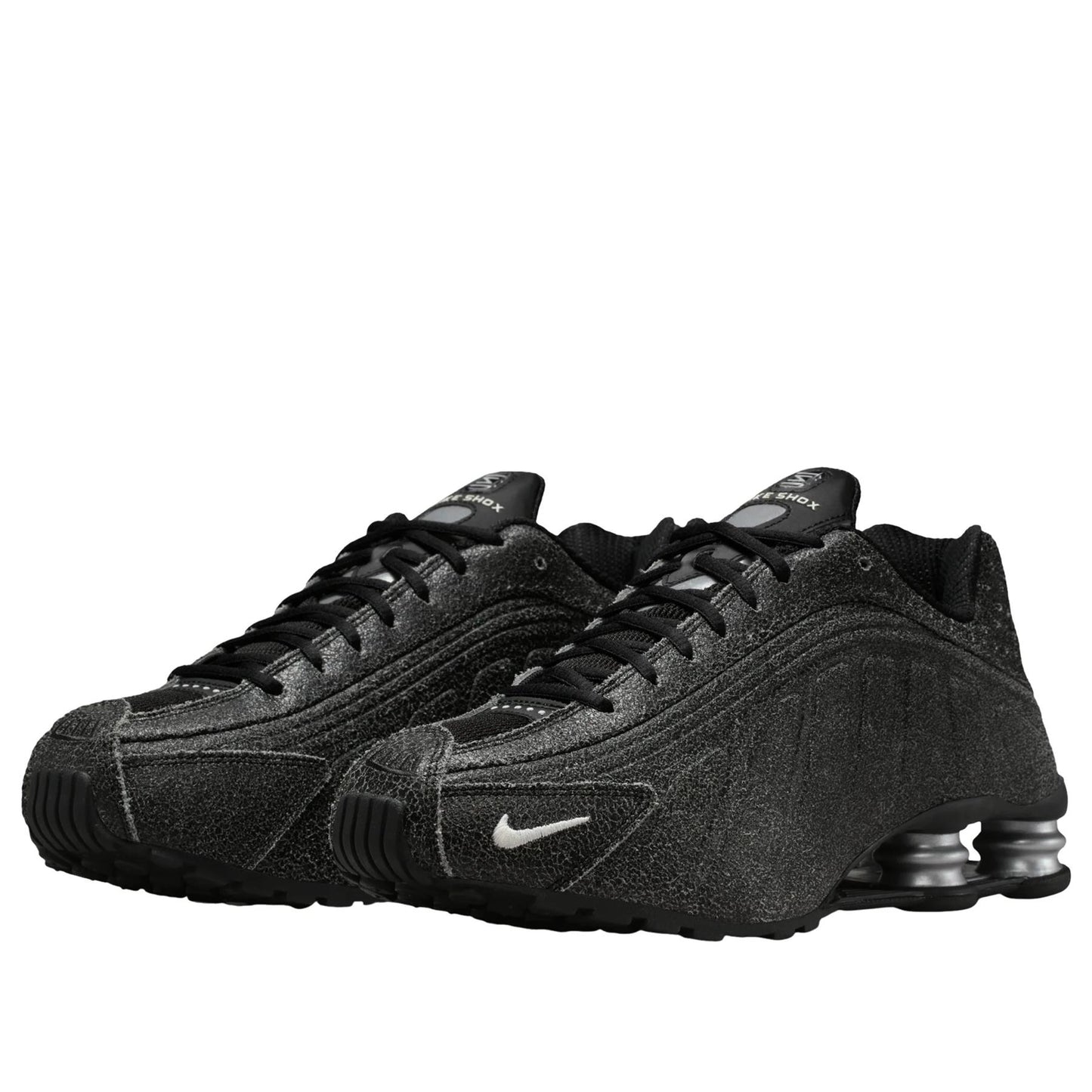 Nike Shox R4 
Black Distressed Leather