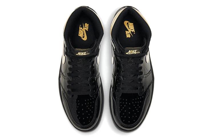 Jordan 1 Retro High Black Metallic Gold (2020) 555088-032 size 10