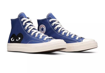 Converse Chuck Taylor All Star 70 Hi Comme des Garcons PLAY Blue Quartz