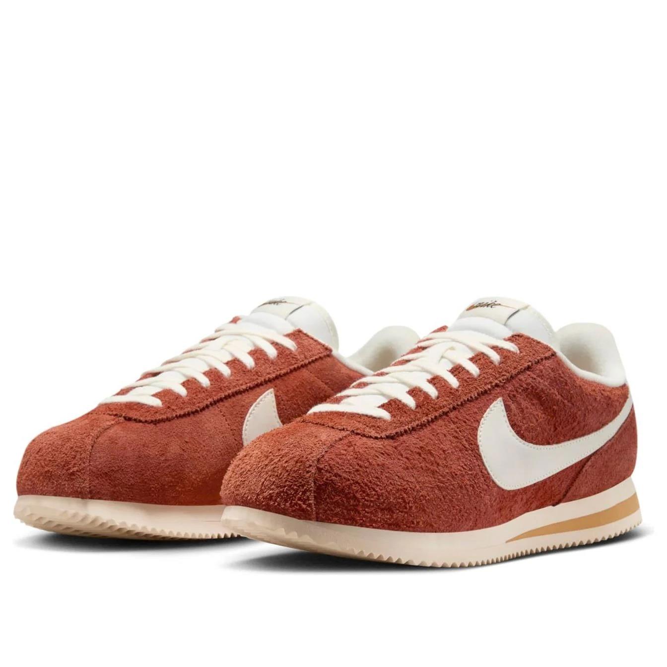 Nike Cortez SE Suede Dark Russet Flax Muslin Sail Men's HF3142-200