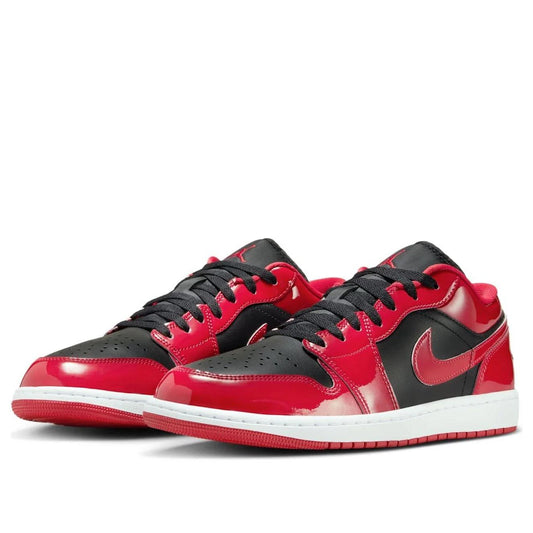 Jordan 1 Low SE Patent Varsity Red Black