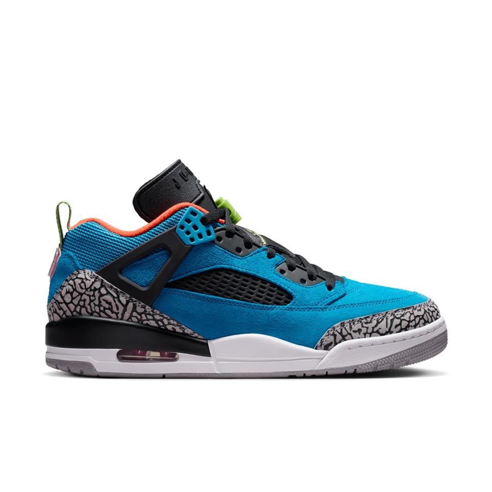 Jordan Spizike Low 
Neo Turquoise Light Crimson