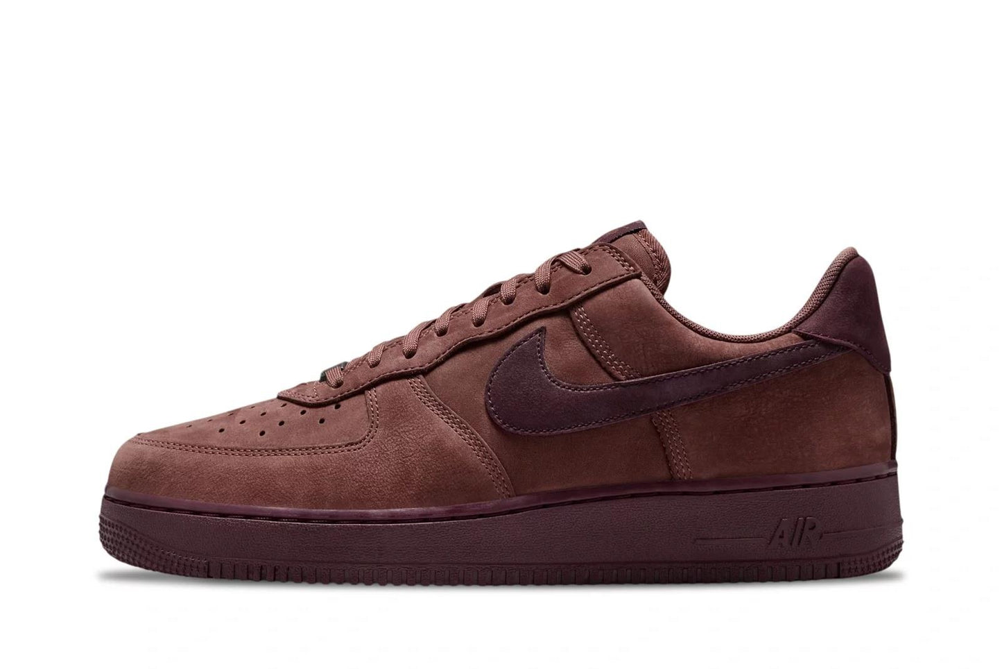Nike Air Force 1 Low Retro Premium QS 
Red Sepia Mahogany Badgeless