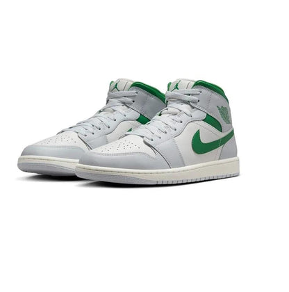 Jordan 1 Mid White Pure Platinum Pine Green Men's DQ8426-142