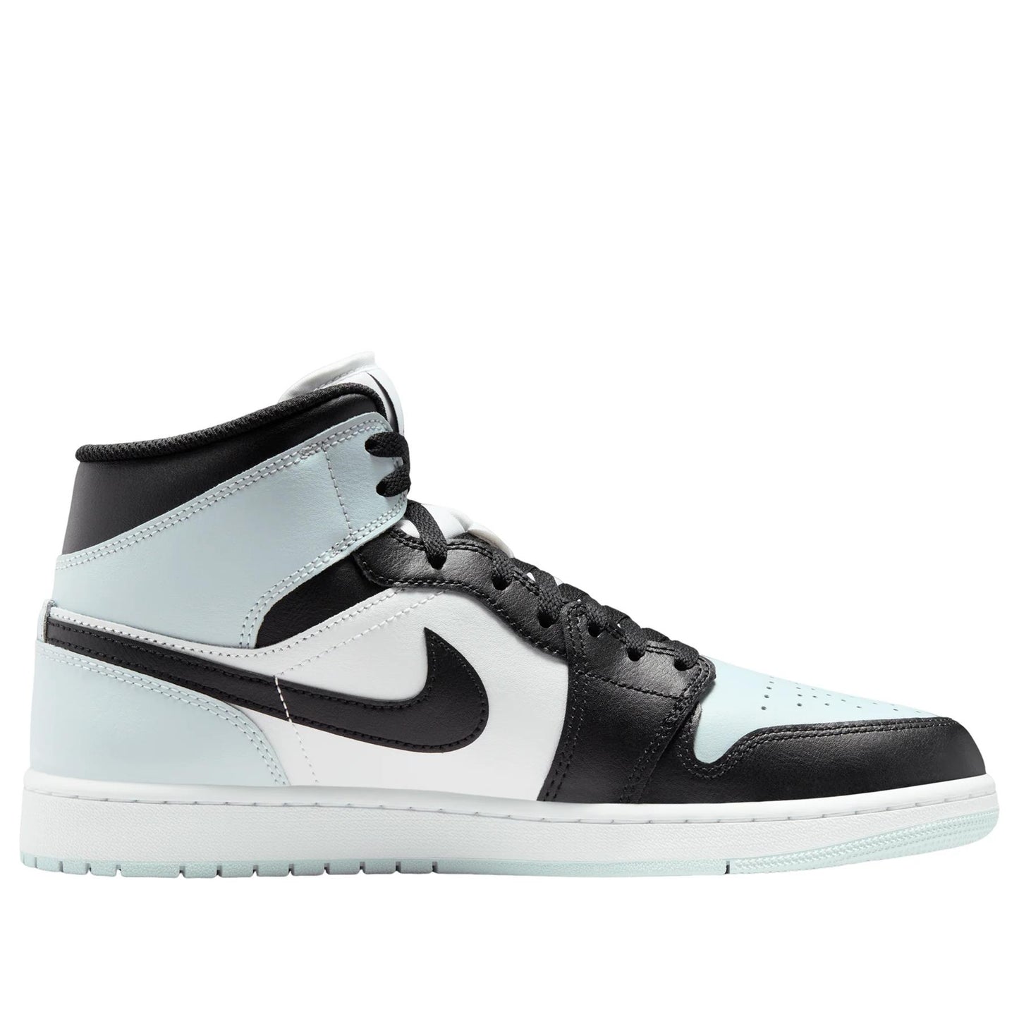 Jordan 1 Mid Black Aura Squadron Blue Men's DQ8426-002