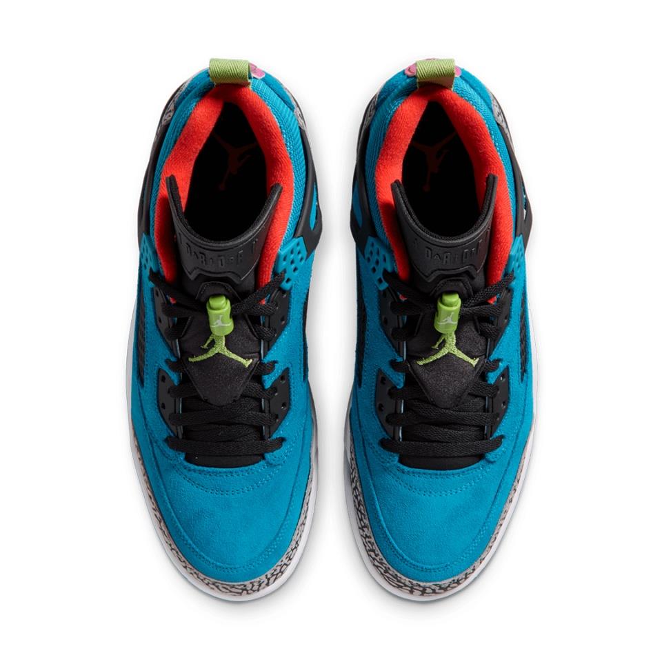 Jordan Spizike Low 
Neo Turquoise Light Crimson