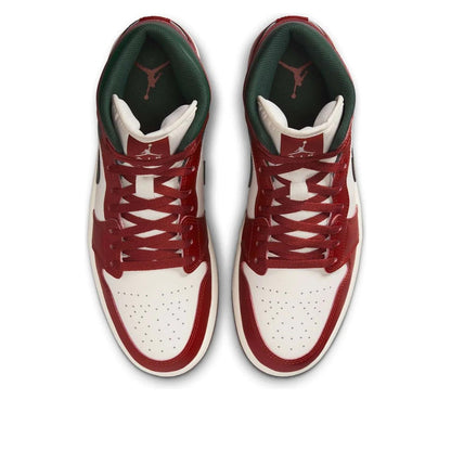Jordan 1 Mid Redstone Midnight Green