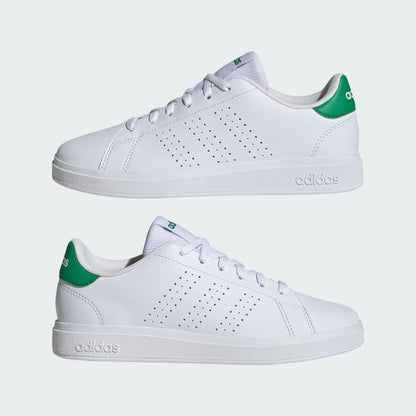 Adidas Advantage Base 2.0 Cloud White Green (GS) size 7Y