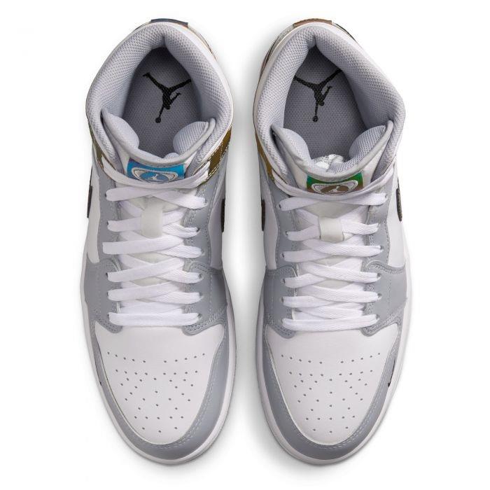 Jordan 1 Mid SE Multi-Color White Wolf Grey