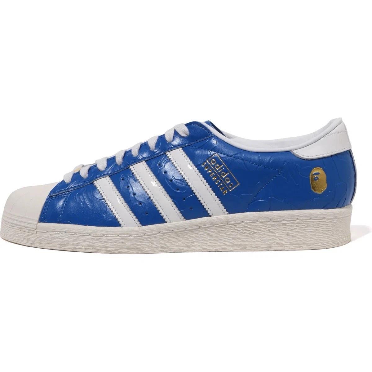 Adidas Superstar Vintage Bape Blue White
