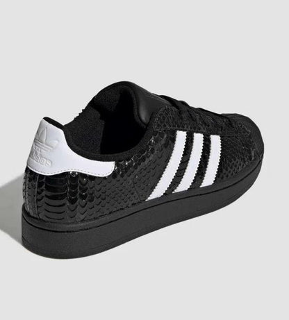 adidas Superstar II 
Patent Snakeskin Black White (Women's)