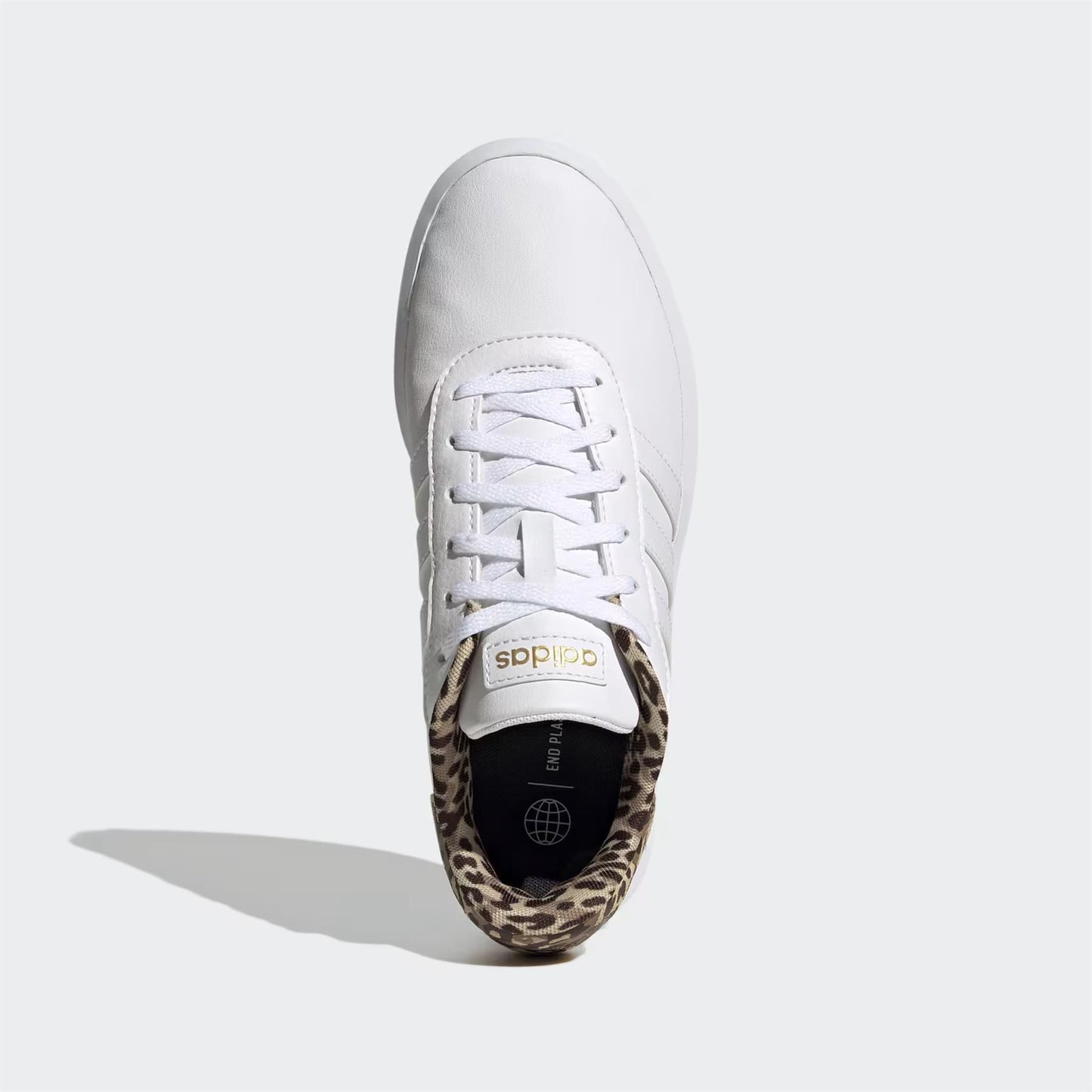 Adidas Court Platform Shoes 'White Leopard' (Women's) size 9.5