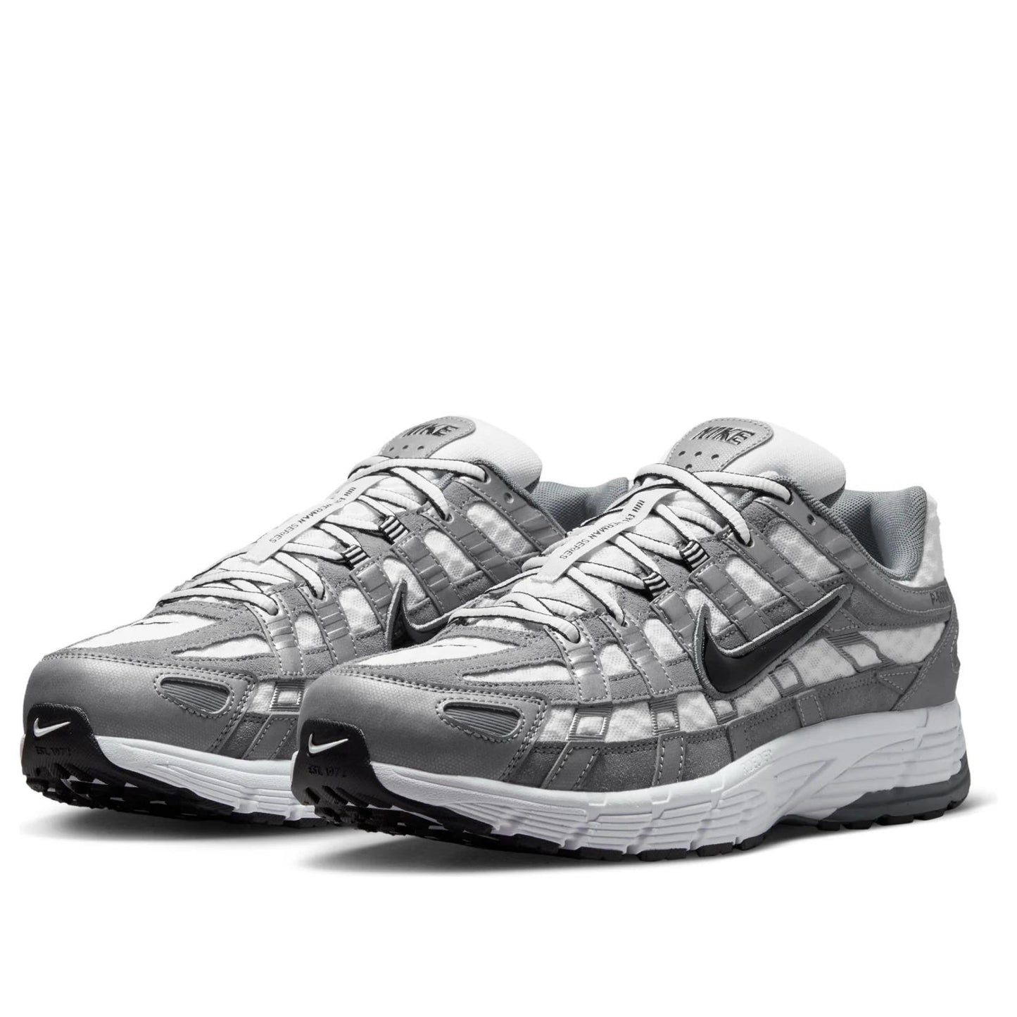 Nike P-6000 
White Metallic Cool Grey Black