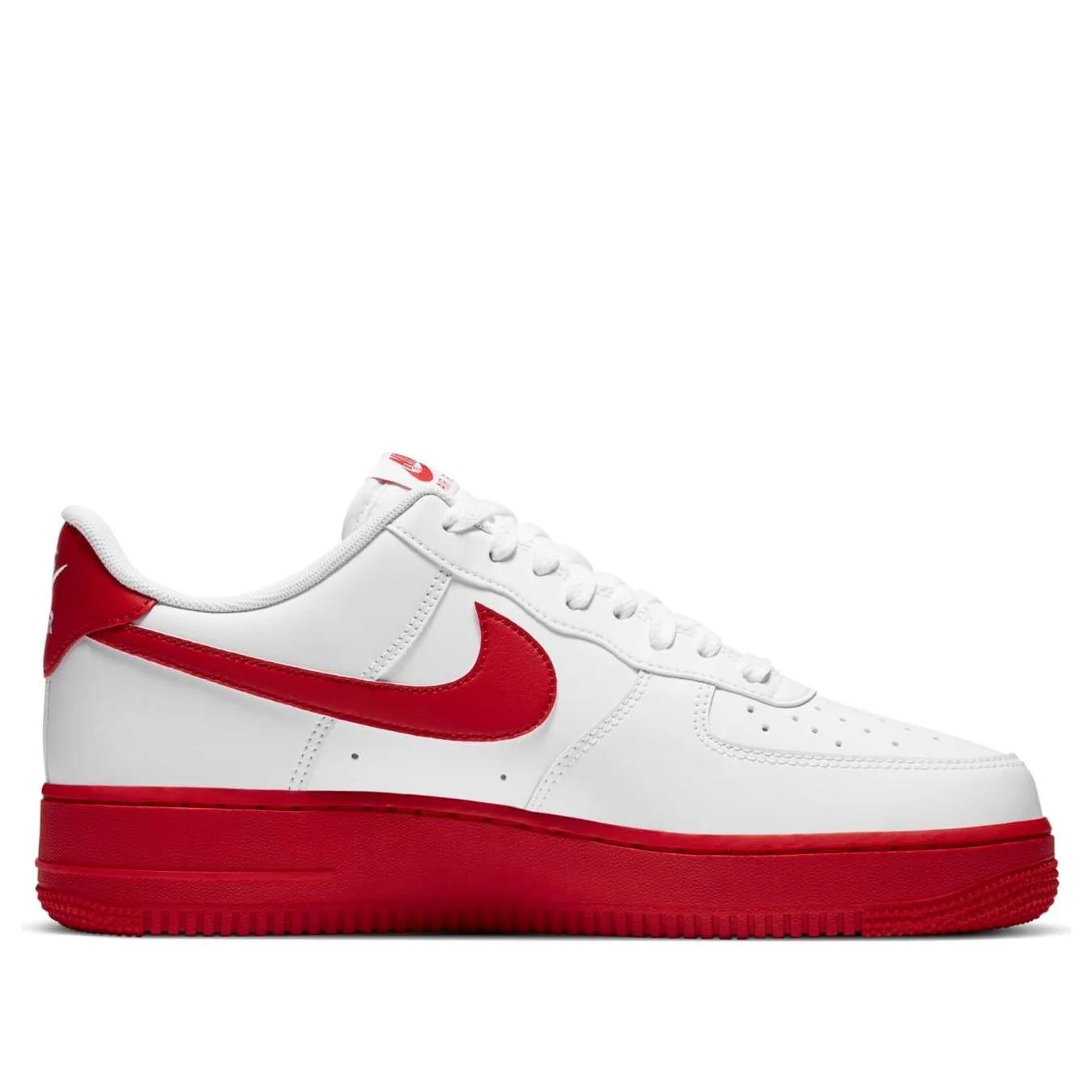 Nike Air Force 1 Low White Red Midsole Men's CK7663-102 size 7.5