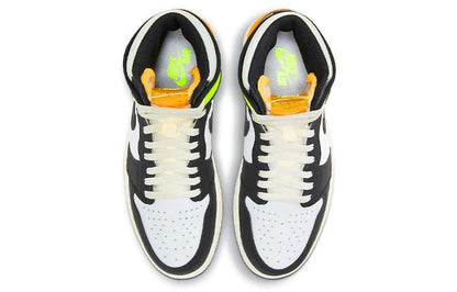 Jordan 1 Retro High White Black Volt University Gold