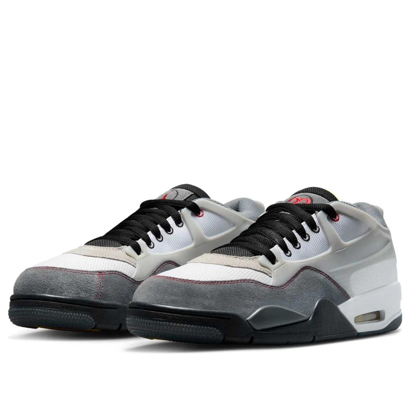 Jordan 4 RM Premium White Black Smoke Grey Fire Red