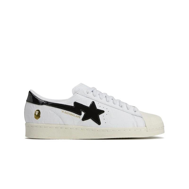 Adidas Superstar Vintage Bape White Black