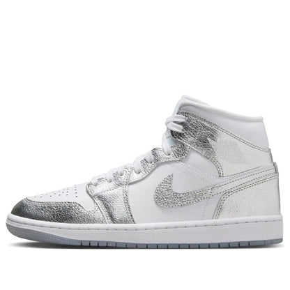 Jordan 1 Mid SE 
Metallic Silver (Women's)